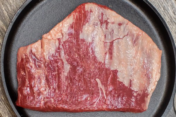 Detailed view of flank steak