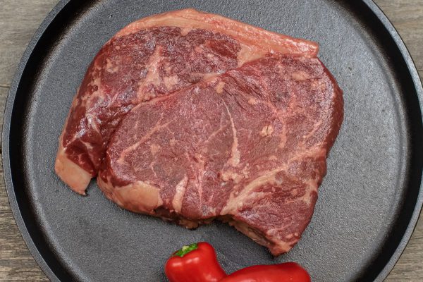 Detailed view of sirloin steak